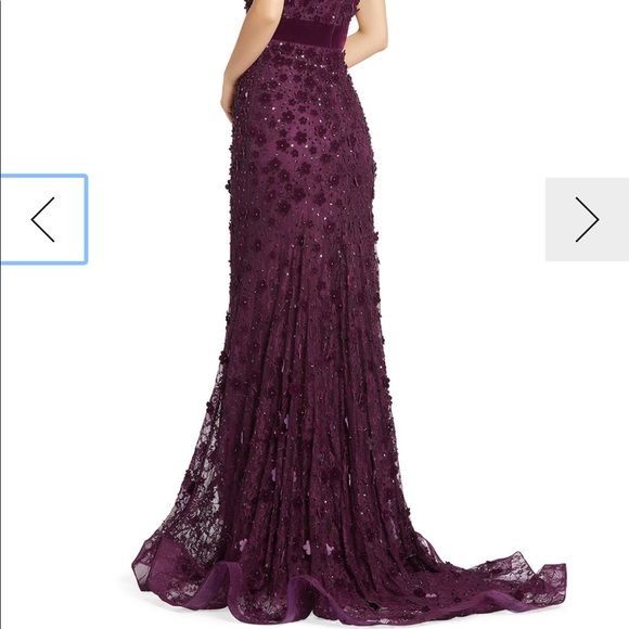 Mac Duggal Plum Dress - Picture 3 of 12